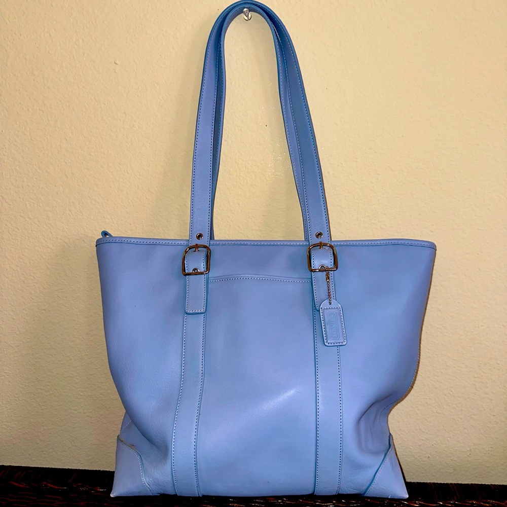Blue Coach Bag Tote Purse